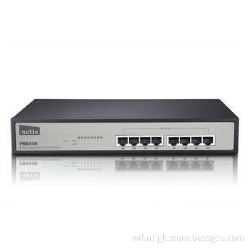 Fast Ethernet Switch With 4 Port PoE , 8 Port Network Switc